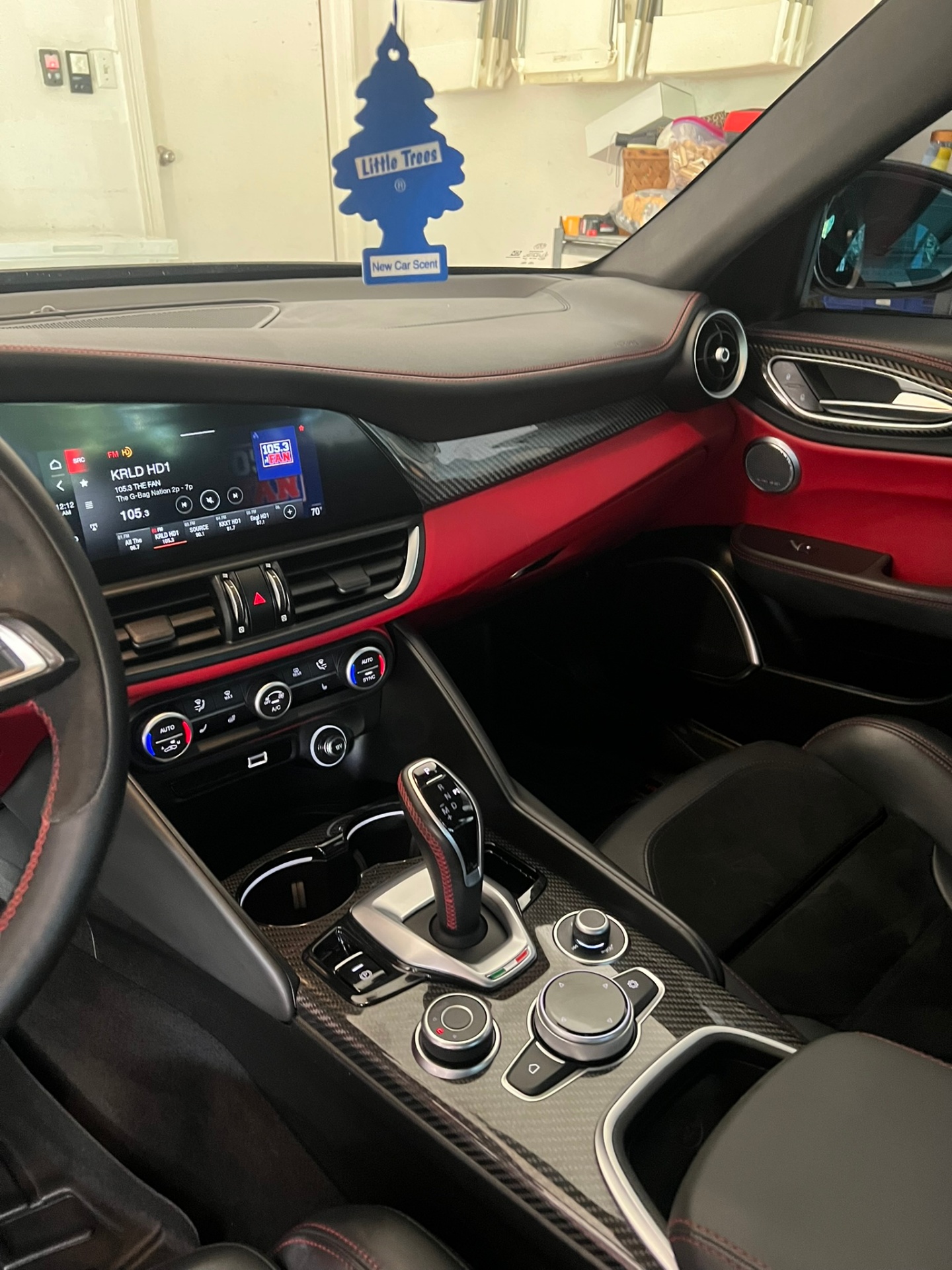 Clean center console and shifter